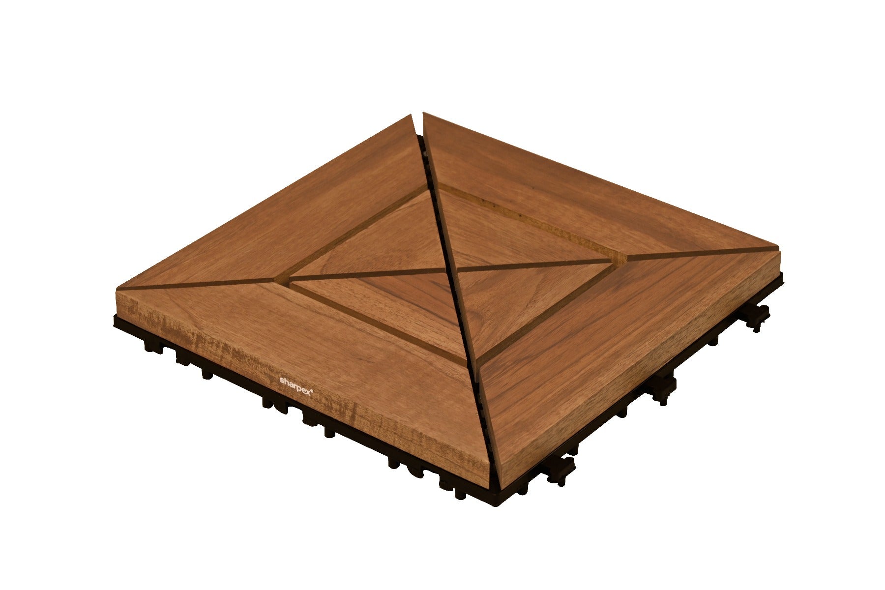 Teak Wood Deck Tiles - Brown (TIL-BR-017)