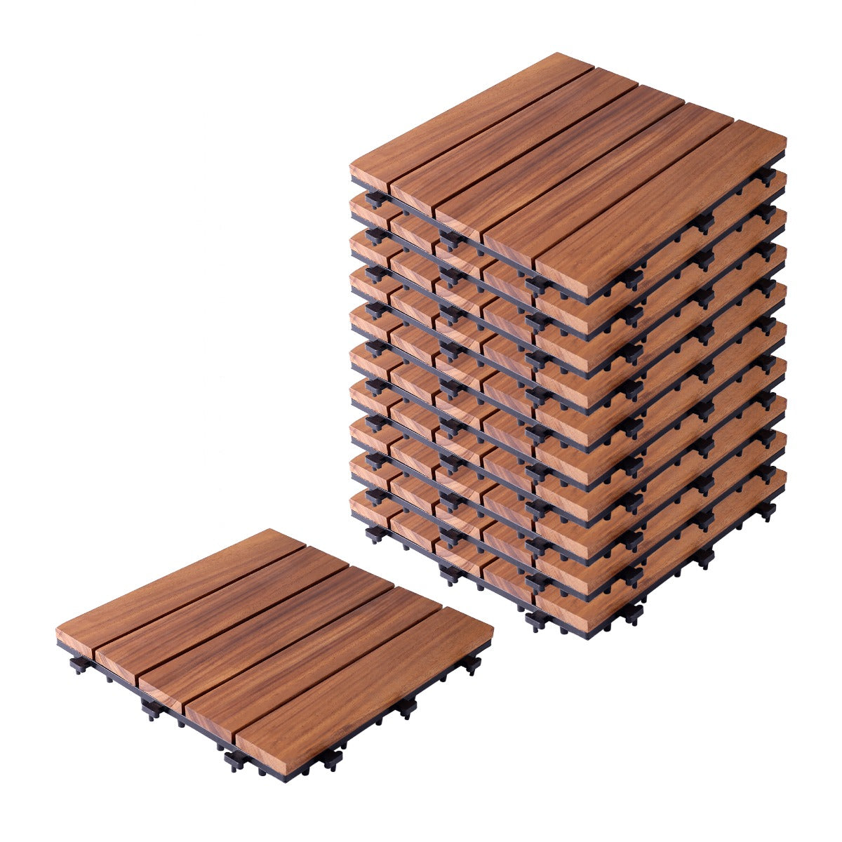 Walnut Wood Deck Tiles (TIL-WL-011)