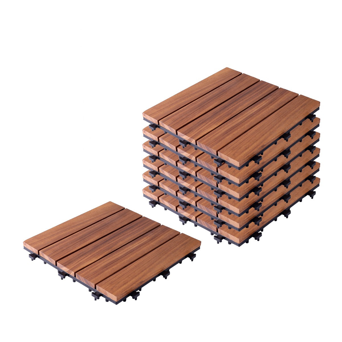 Walnut Wood Deck Tiles (TIL-WL-011)
