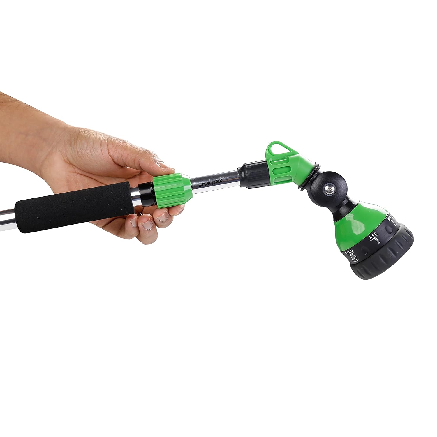 Watering Wand with ABS Plastic Nozzle Spray ,6 Adjustable Watering Patterns, Slip Resistant for Watering Plants, Lawn & Garden, Washing Cars
