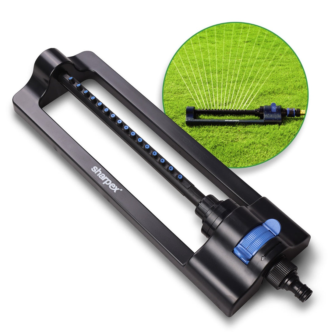 Heavy Duty Turbo Oscillating Sprinkler for Garden Watering
