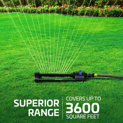 Heavy Duty Turbo Oscillating Sprinkler for Garden Watering