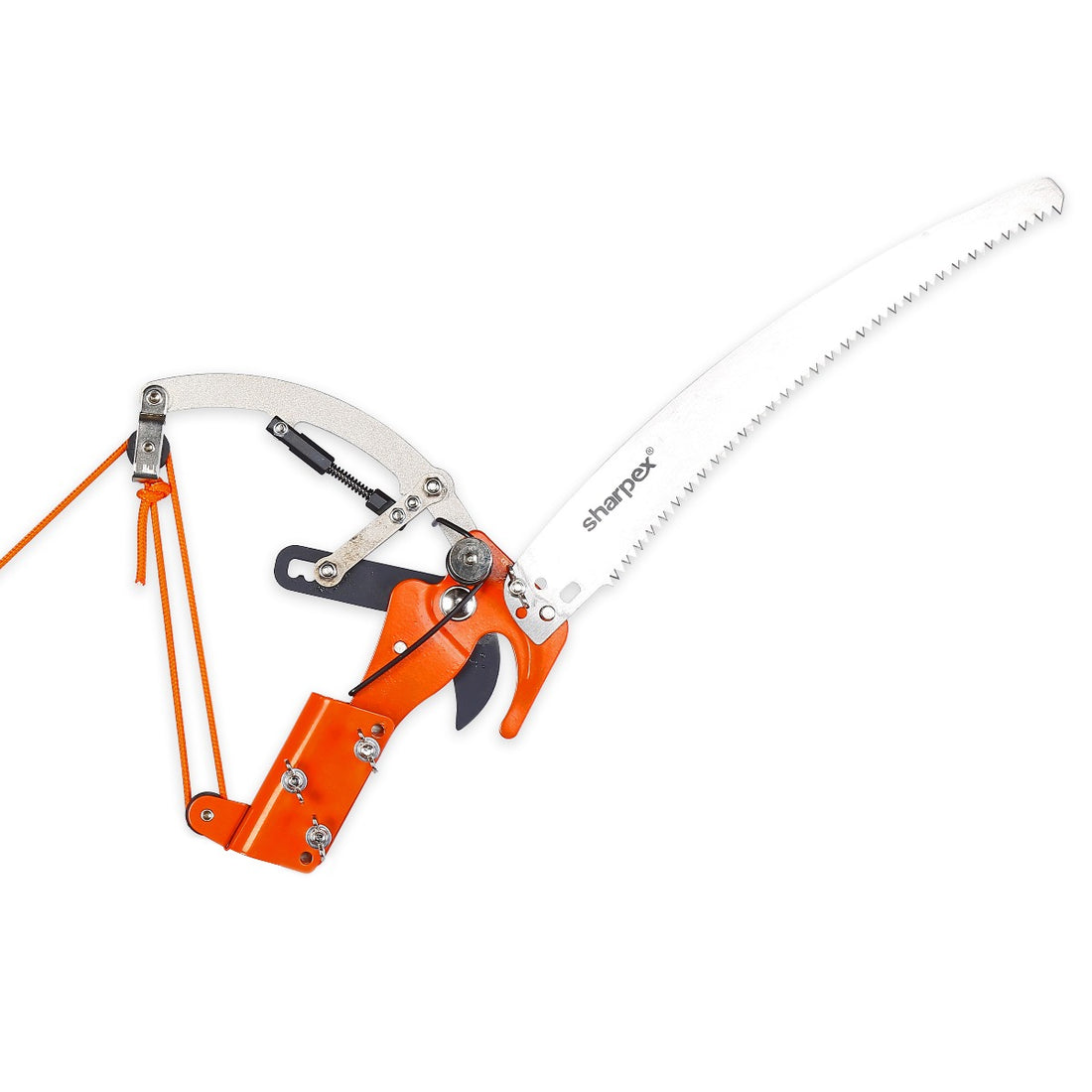 Sharpex Heavy Duty Tree Pole Pruner/Long Cutter | 14inch Sharp Alloy Steel Saw Blade with Pulley Rope Mechanism for High-Altitude Garden Tree Trimmer, remove unwanted Branches (WITHOUT POLE)