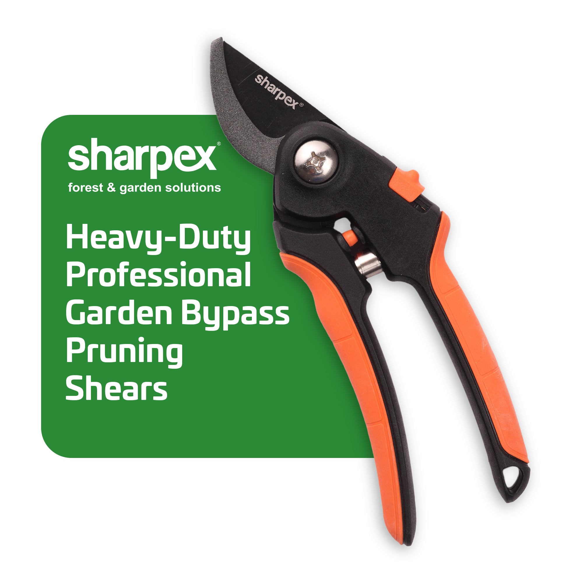 Heavy Duty 8 Inch Garden Bypass Pruning Shears