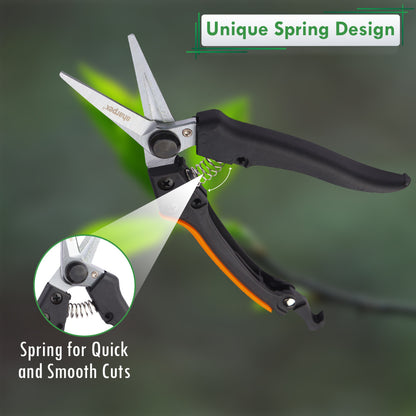 Heavy-Duty Professional Pruning Shears with Nylon Handle