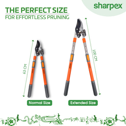 Bypass Ratchet Lopper with Telescopic Handles