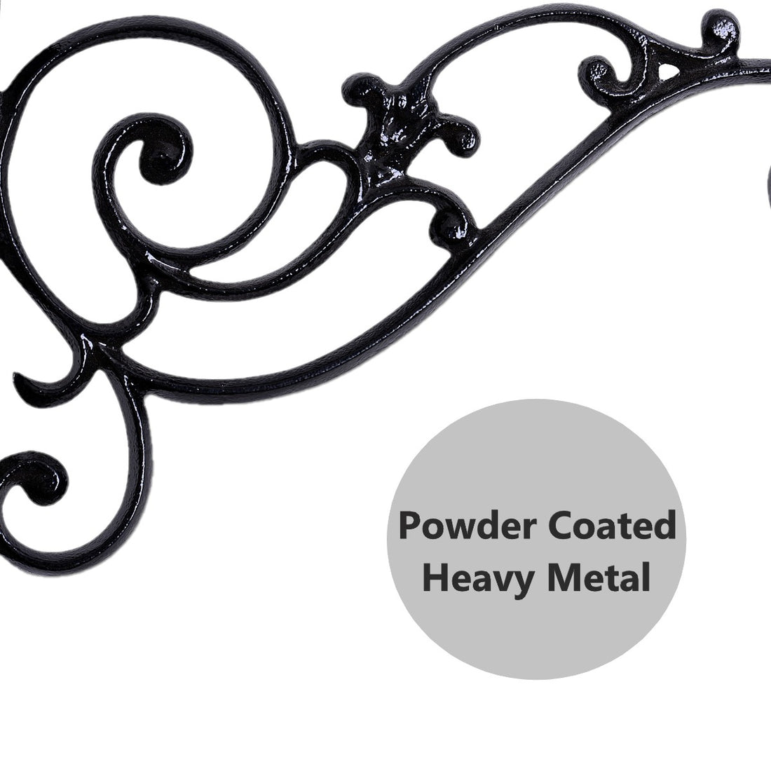 Iron Wall Bracket - Black  (BRK-BL-006)