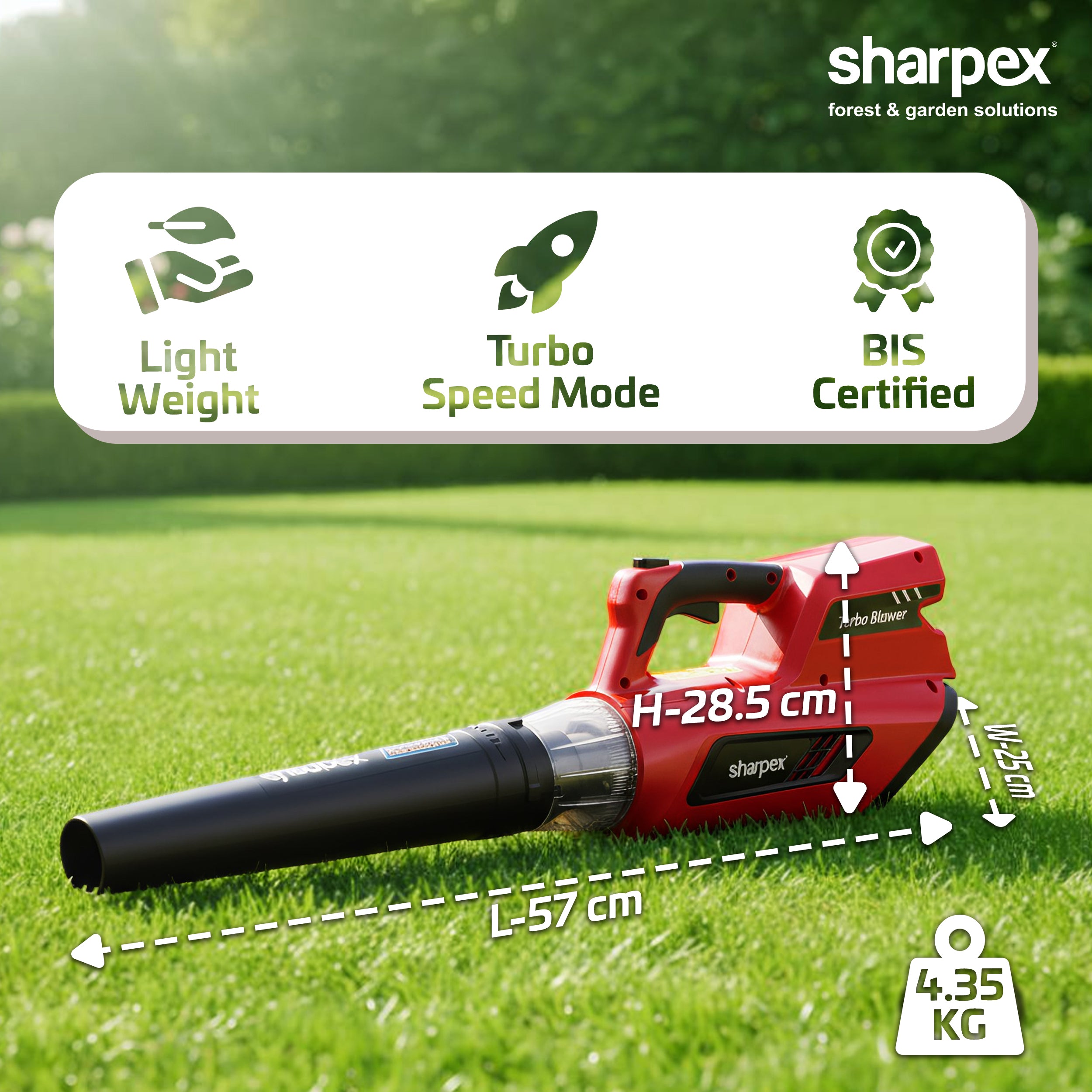 Cordless Leaf Blower 40V - Battery Operated