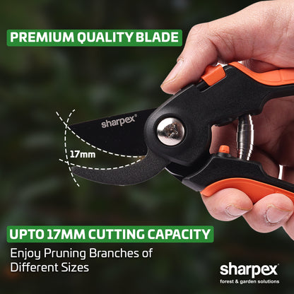 Heavy Duty 8 Inch Garden Bypass Pruning Shears