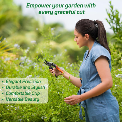 Heavy Duty 8 Inch Garden Bypass Pruning Shears