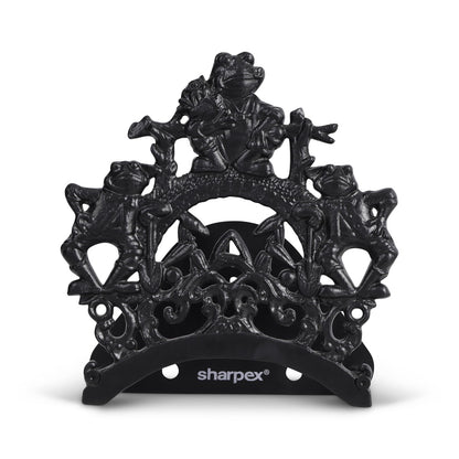 Sharpex DIY Hose Hanger for Garden Pipe | Decorative Wall Mounted Garden Pipe Holder for Hotel, Backyard, Garden, and Indoor - Outdoor | Heavy Duty Metal Portable Hose Pipe Holder Only (HOS-BL-017)
