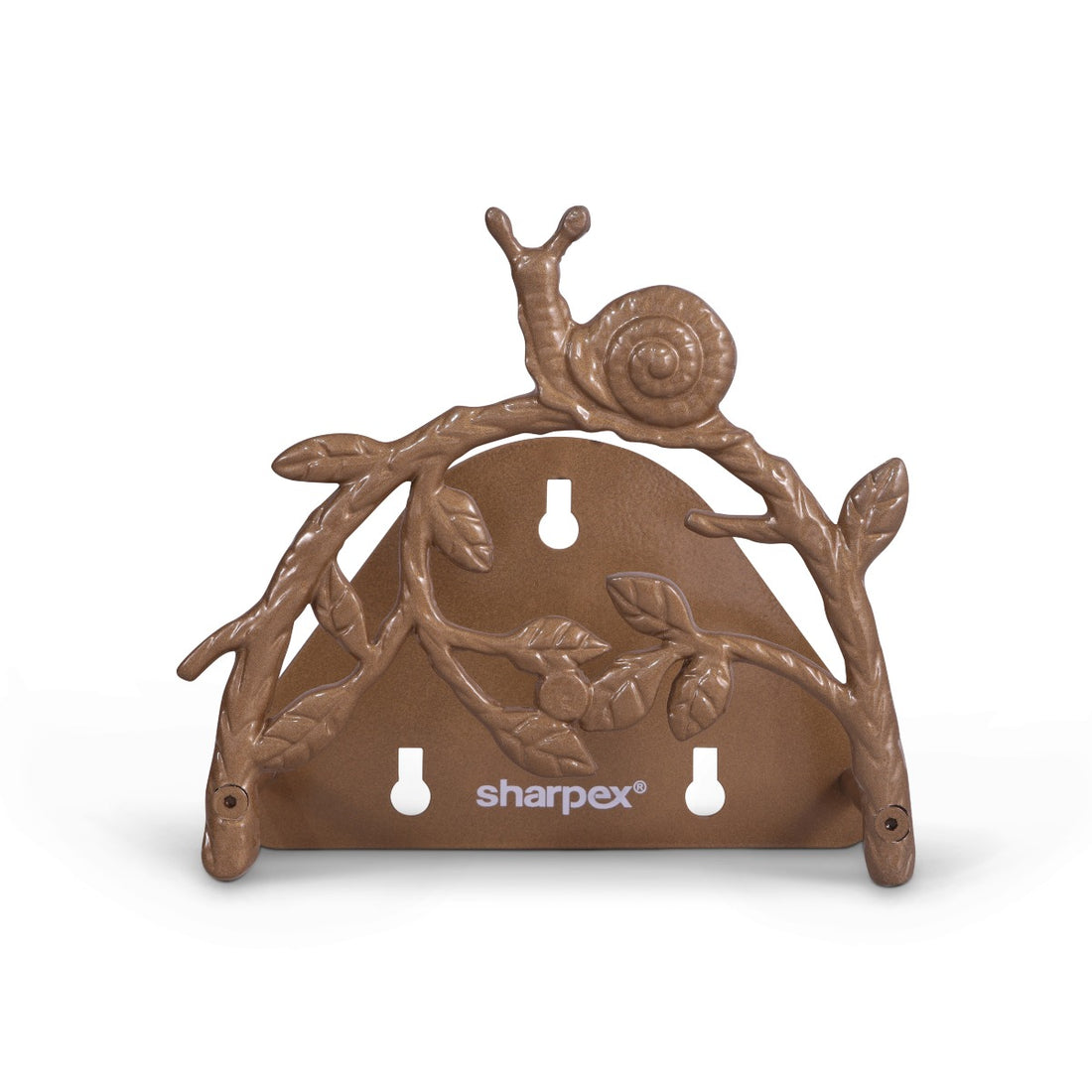 Sharpex DIY Hose Hanger for Garden Pipe | Decorative Wall Mounted Garden Pipe Holder for Hotel, Backyard, Garden, and Indoor - Outdoor | Heavy Duty Metal Portable Hose Pipe Holder Only (Gold, HOS-GL-025)