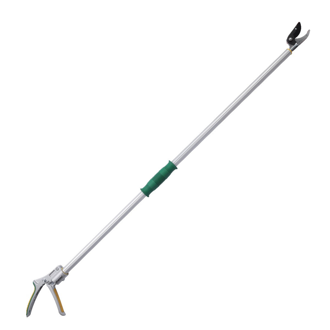 Sharpex Heavy Duty 4.4 Feet Long Reach Pruner Aluminum Telescopic Cut and Hold Pruner For Tree Branch Cutter &amp; Trimming, Cutting Leaves, Fruit Picker | Cut Up to 2 Inch &amp; Hold Easy Garden Pruning Tool