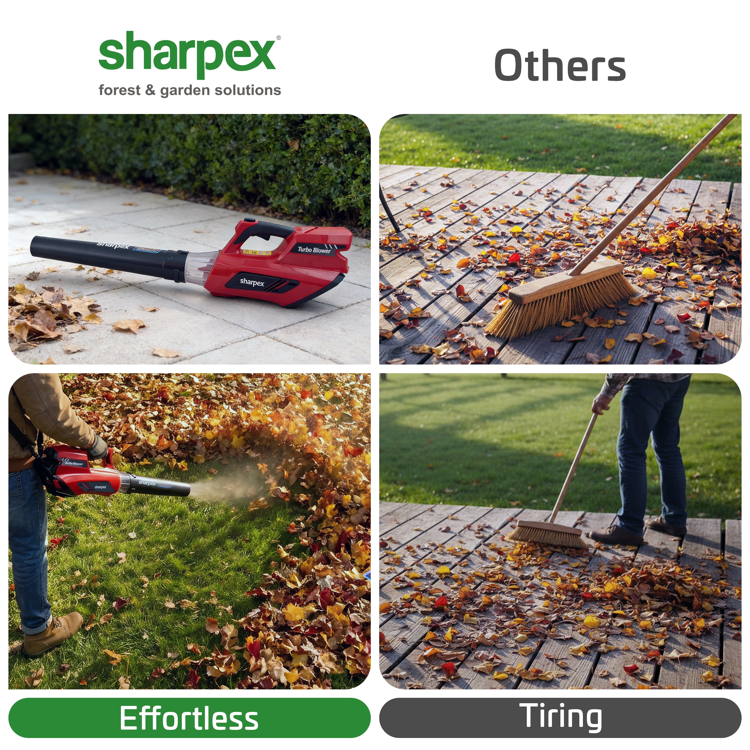 Cordless Leaf Blower 40V - Battery Operated