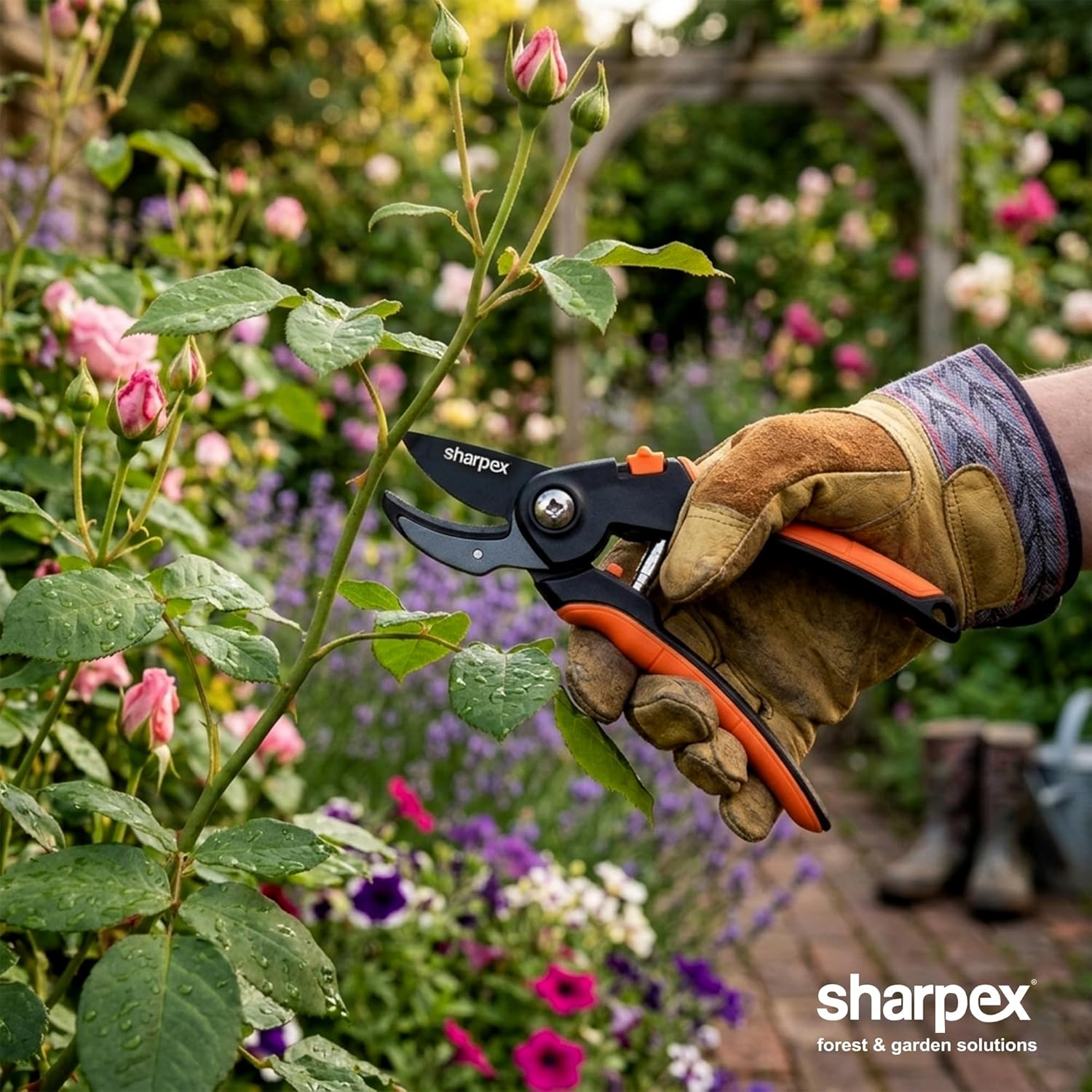 Heavy Duty 8 inch Garden Anvil Pruning Shears