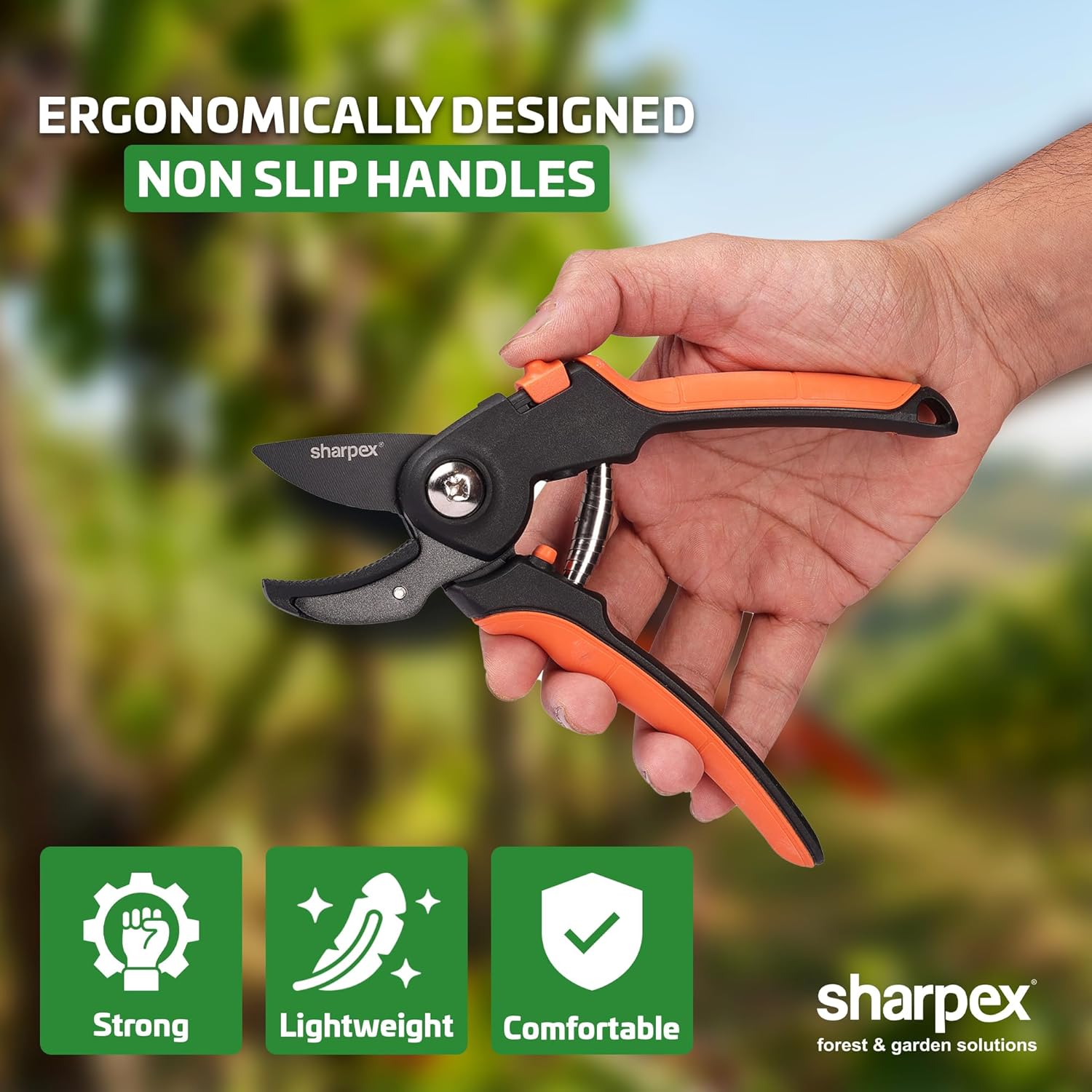 Heavy Duty 8 inch Garden Anvil Pruning Shears