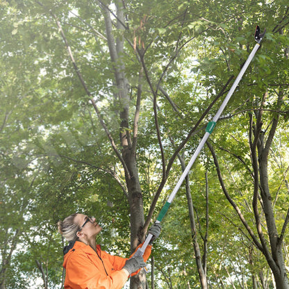 Sharpex 6 Feet Long Reach Pruner Aluminum Telescopic Cut and Hold Pruner Heavy Duty For Tree Branch Cutter &amp; Trimming, Cutting Leaves, Fruit Picker I Cut Up to 1 Inch