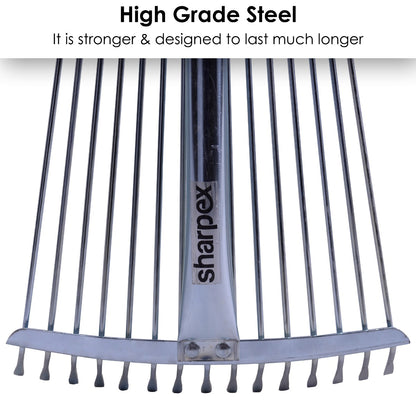 Adjustable Rake - Telescopic Handle - Pack of 2 (Green)