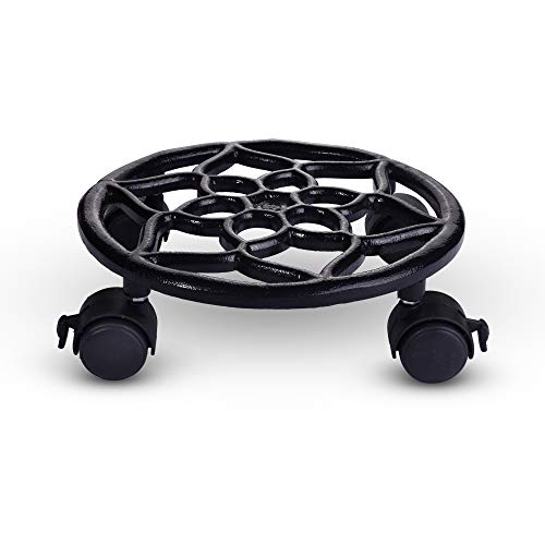 Metal Trolley - Black - Set of 2 (CO-TRL-BL-007)