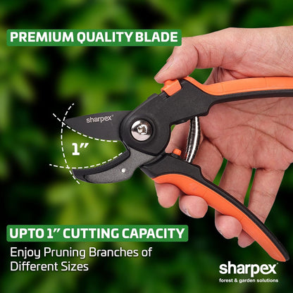 Heavy Duty 8 inch Garden Anvil Pruning Shears