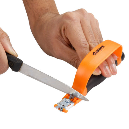 6 in 1 Multi-Purpose 180mm Sharpener For Cleavers, Axes &amp; Machetes -Non-Slip TRP Grip Design