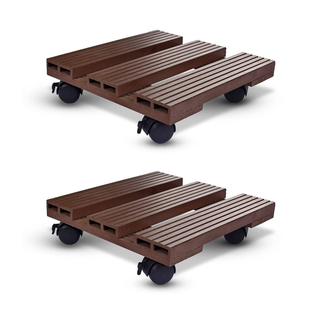 WPC Trolley - Brown- Set of 2 (CO-TRL-BR-009)