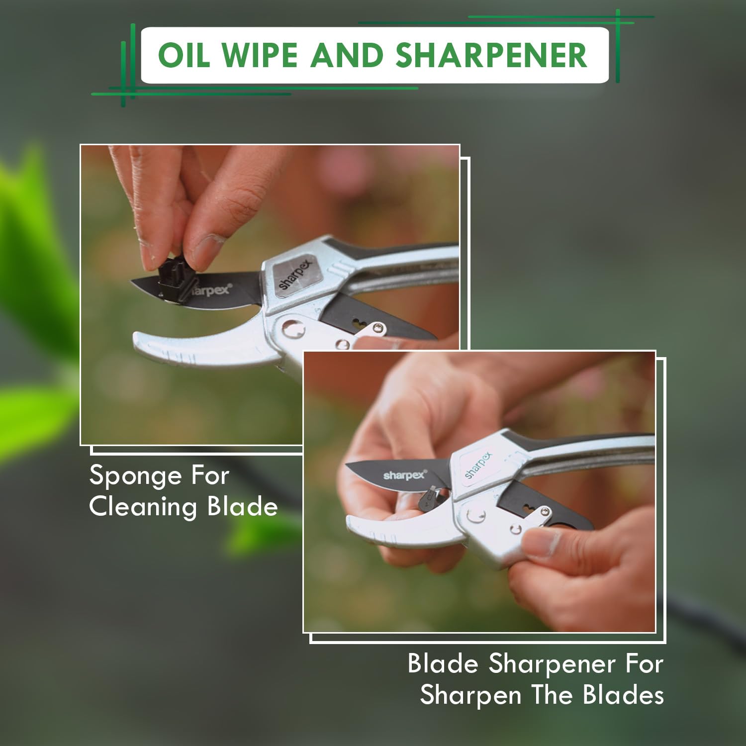 Professional Ratchet Garden Pruning Shears (Alum. Handles) - Anvil Type