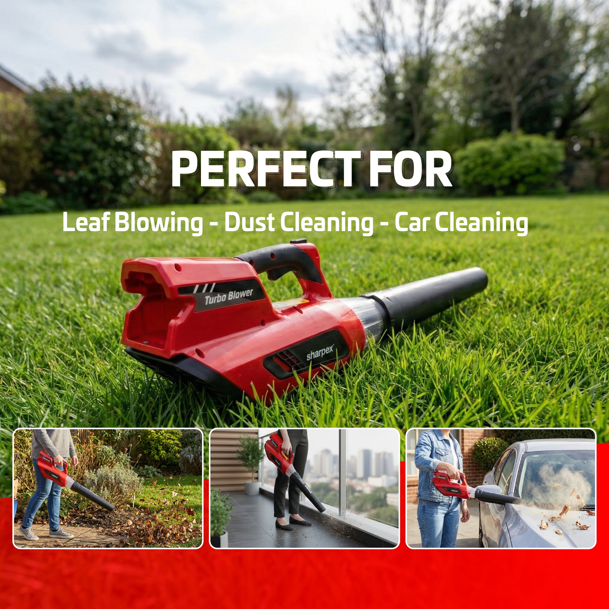 Cordless Leaf Blower 40V - Battery Operated