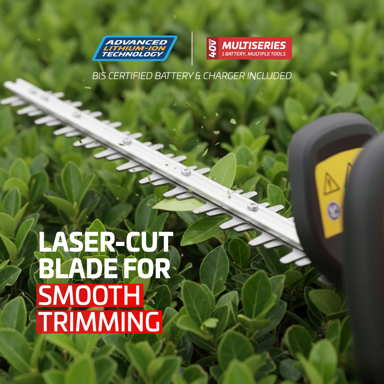 Cordless Hedge Trimmer 40V - Battery Operated
