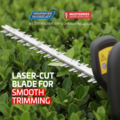 Cordless Hedge Trimmer 40V - Battery Operated