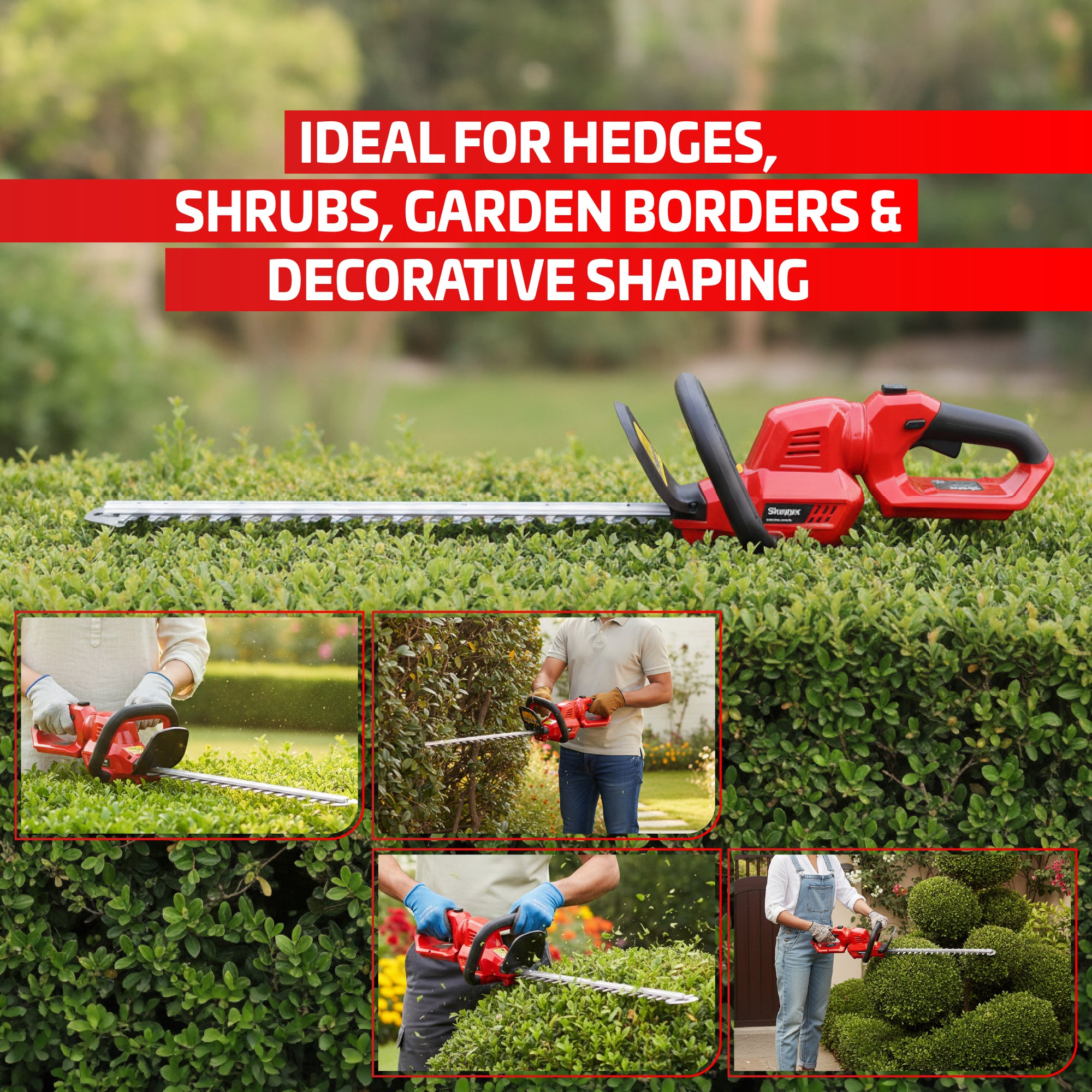 Cordless Hedge Trimmer 40V - Battery Operated