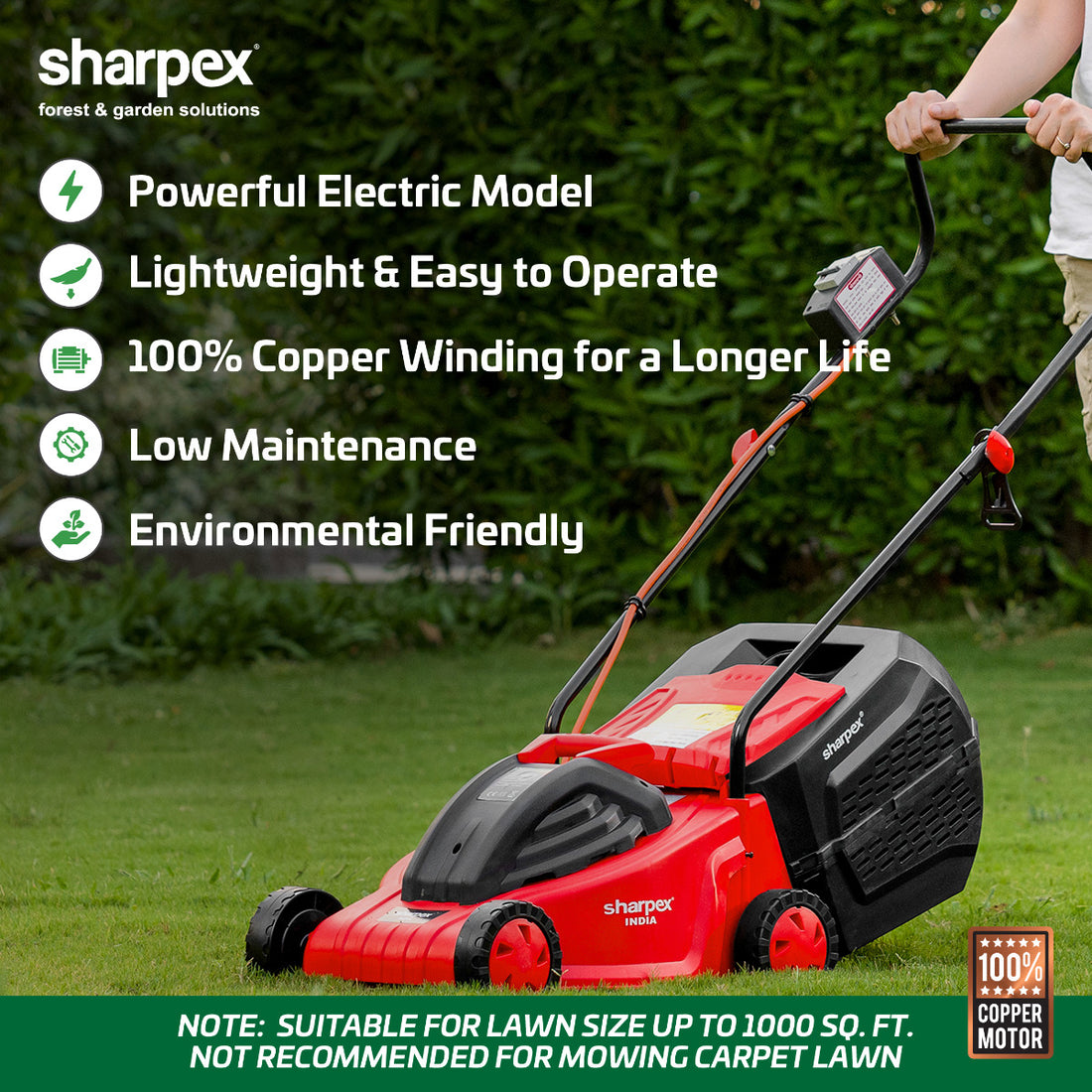 12" Electric Lawn Mower (SPX.12.ELJ)
