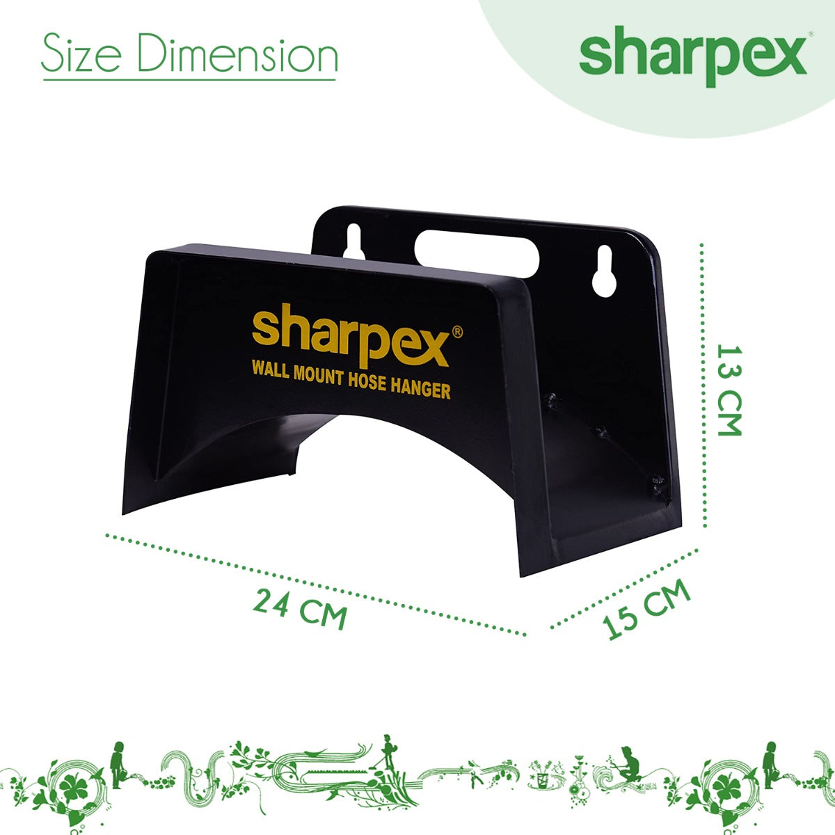 Wall Mount Hose Hanger - Black  (CO-HOS10-BL-002)