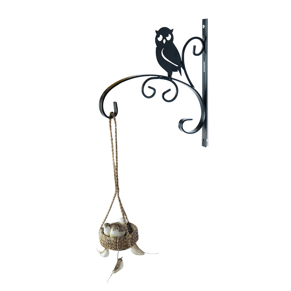 Bracket Owl Shape - Black  (BRK-BL-004)