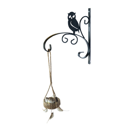 Bracket Owl Shape - Black  (BRK-BL-004)