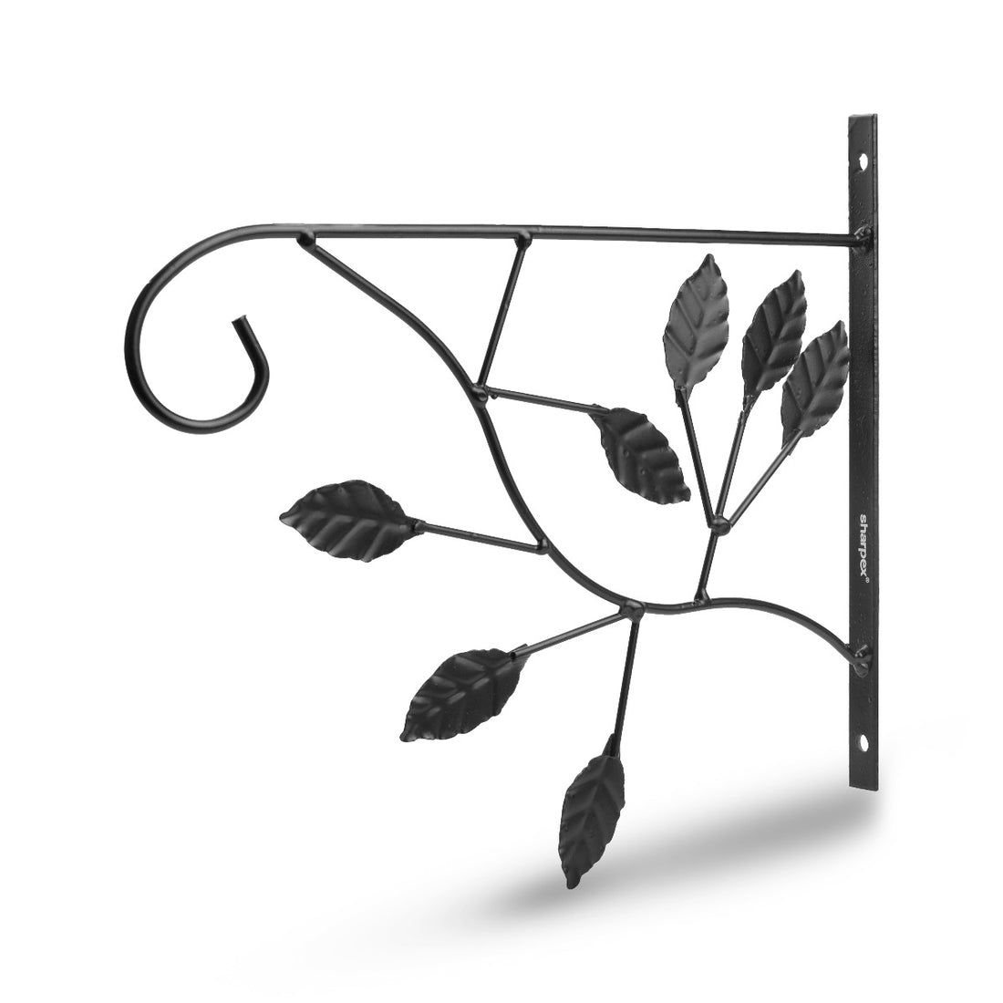 Metal Wall Bracket - Black- 4 PC  (CO4-BRK-BL-018)