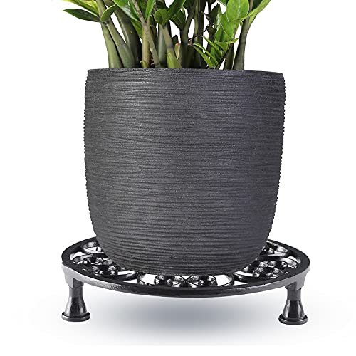 Metal Pot Stand- Black -Set of 4 (CO4-STN-PLS-BL-16)