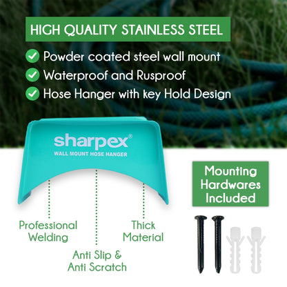 Heavy Duty Steel Portable Irrigation Watering Hose Holder Only (Ocean Green)