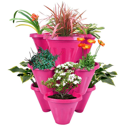 Garden Stacking Flower Pot( POT-PI-032_1 )