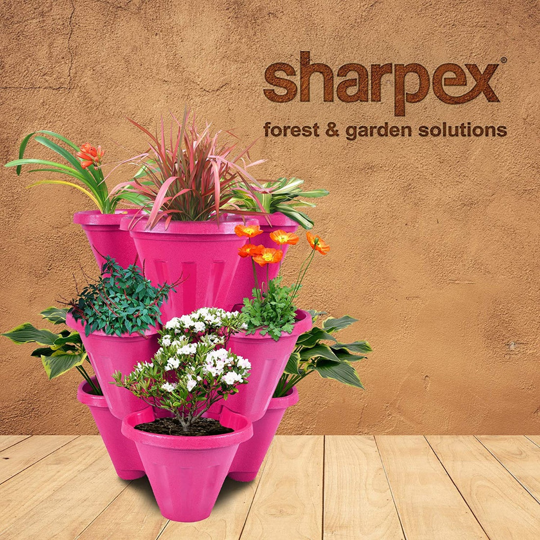 Garden Stacking Flower Pot( POT-PI-032_1 )