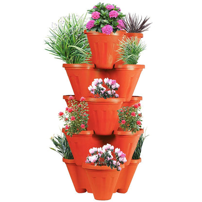 Garden Stacking Flower Pot( POT-TR-025 )