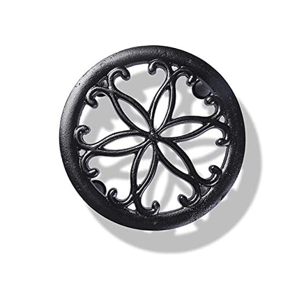 Metal Pot Stand- Black -Set of 4 (CO4-STN-PLS-BL-06)