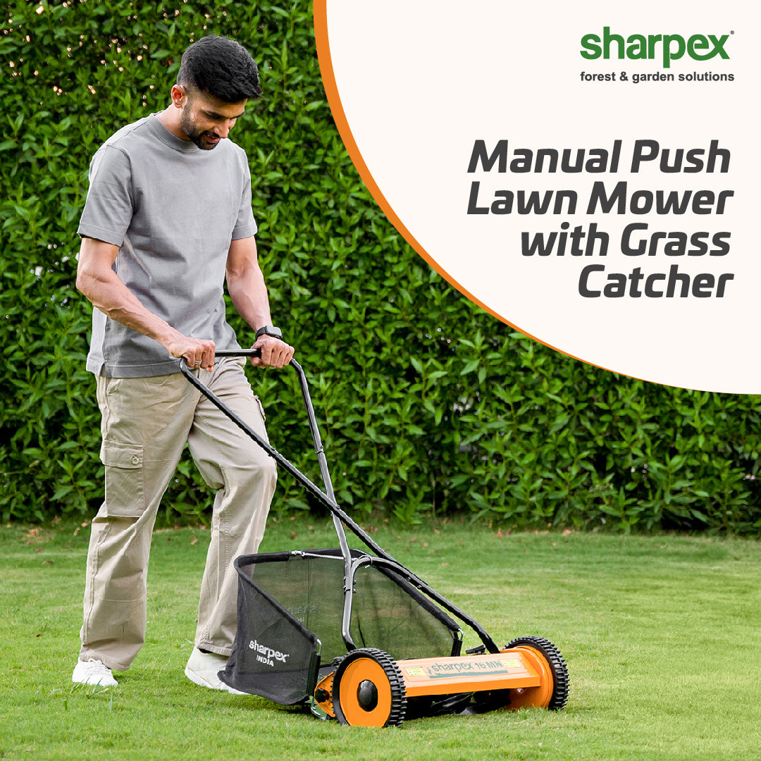 16&quot; Manual Lawn Mower (Yellow)