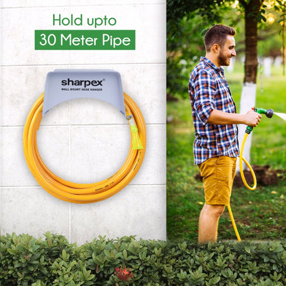 Heavy Duty Steel Portable Irrigation Watering Hose Holder Only (Silver)