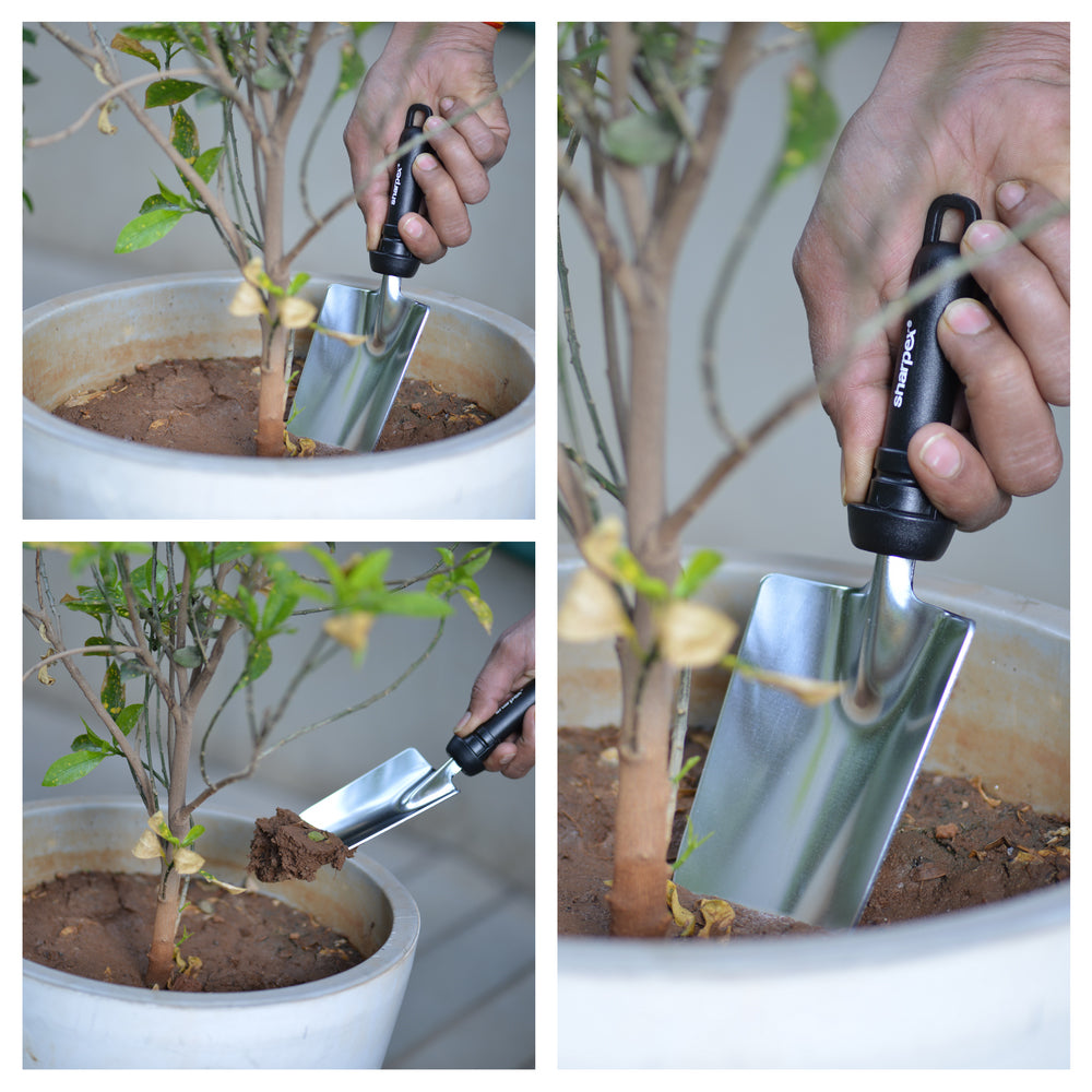 Bend Proof Garden Trowel - Silver( TOL-SL-001)