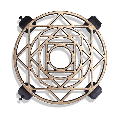 Metal Trolley - Gold - Set of 4 (CO4-TRL-GL-008)