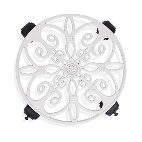 Metal Trolley - White - Set of 4 (CO4-TRL-WH-004)