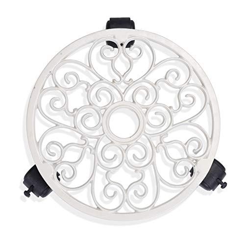 Iron Trolley - White - Set of 2 (CO-TRL-WH-016)