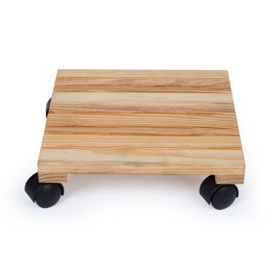 Wooden Trolley - Brown - Set of 4 (CO4-TRL-BR-011)
