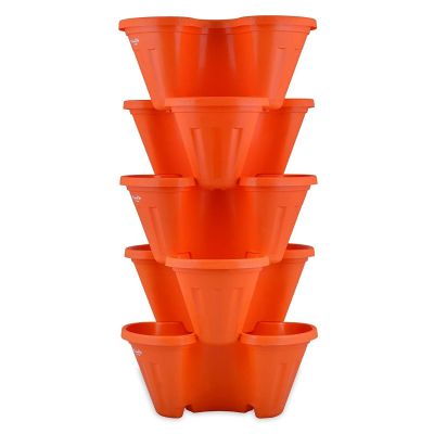 5 Tier Gardening Tower plastics pots( POT-OR-035 )